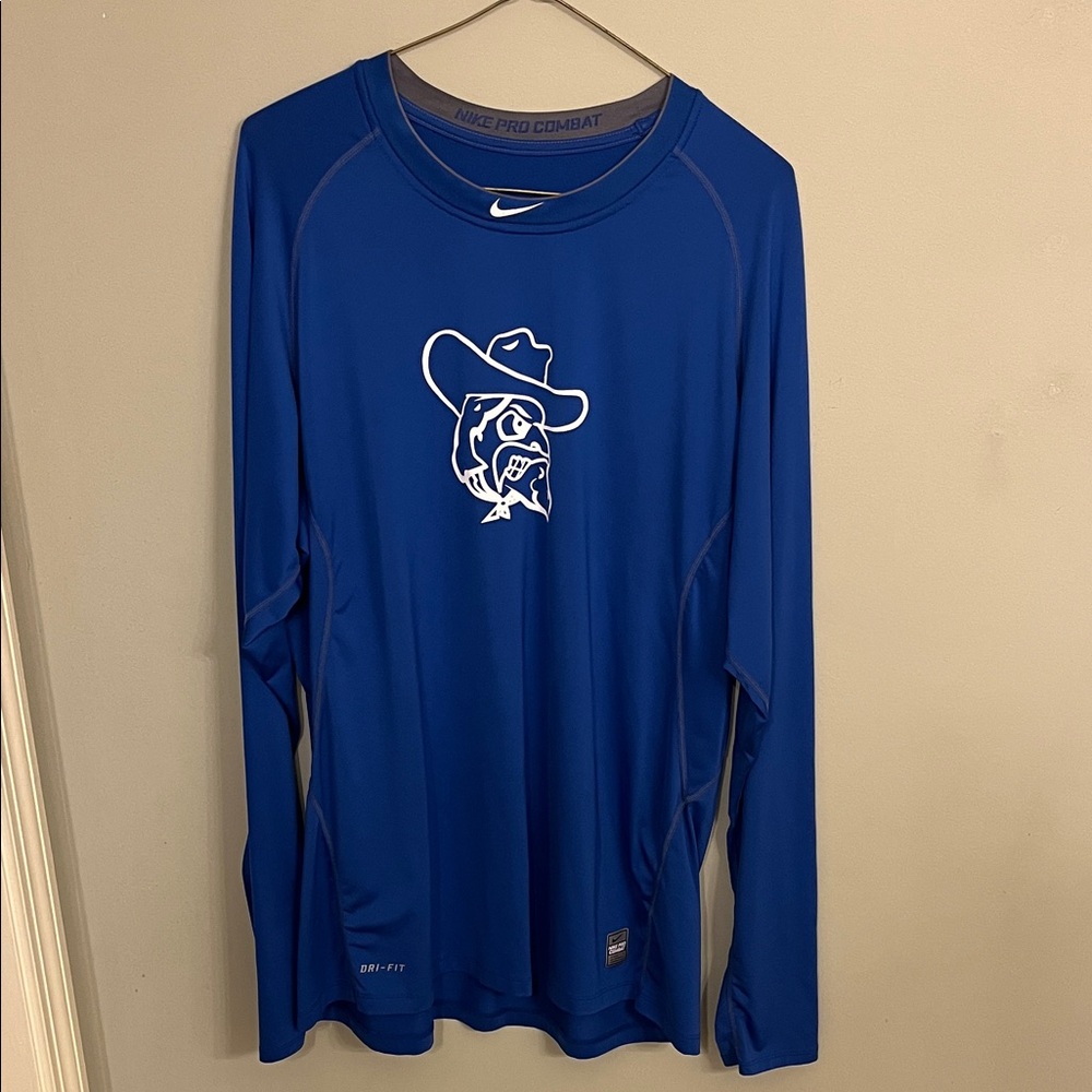 Nike Pro Combat Royal Blue Graphic Shirt
Colonels